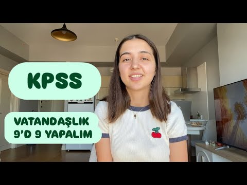 How can I complete the 9 questions for the 2026 KPSS Citizenship exam? #kpssvatandaşlık