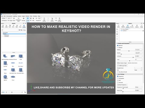 jewellery render in keyshot