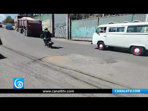 Video: Deterioro en puente de la México-Puebla genera riesgo y caos vial