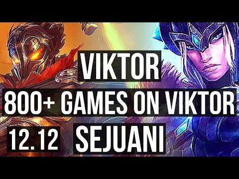 VIKTOR vs SEJUANI (MID) | 9/1/4, 800+ games, 900K mastery, Dominating | EUW Diamond | 12.12