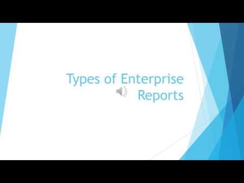 4 Types of Enterprise Reports