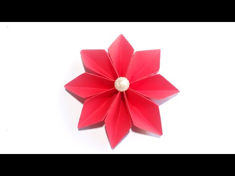 How to make paper flower/origami flowers/paper craft