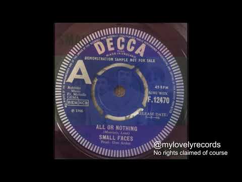The Small Faces All or nothing (UK Decca 1966) Mod classic