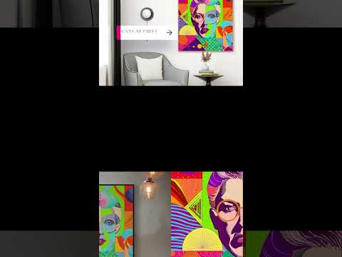 Printed matte zine art collection wooden photo frame, for de...