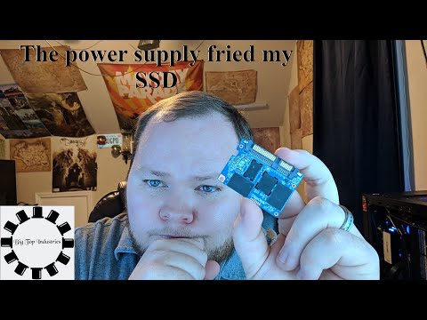 The power supply fried my SSD.
