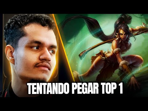 CARIOK DE NIDALEE TENTANDO PEGAR TOP 1 NA SOLOQ BRASILEIRA