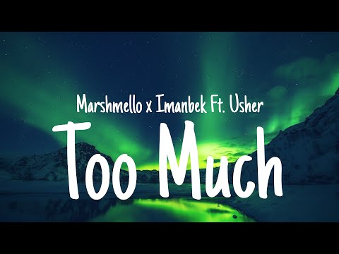 Marshmello, Imanbek - Too Much (Lyrics) Ft. Usher