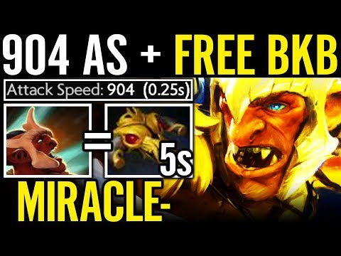 900 AS and Free BKB 7.07 Meta Experiment with MIRACLE Dota 2 Pro Trollwarlord