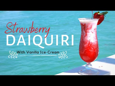 BEST Strawberry Daiquiri Recipe | Tropical RUM Drink | Bahamas Cocktail Series