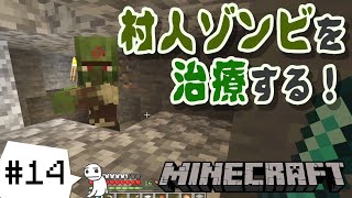 #14【マイクラ PS4版】悪に染まった村人を救う！！村人ゾンビ治療！【トロフィーコンプリートへの道】