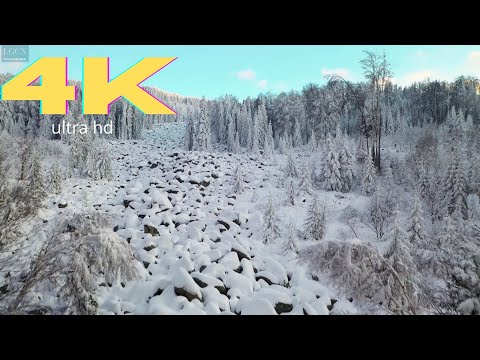 4K Scenic Mountain Nature Drone Relaxation with Ambient Music #012  | Natureza