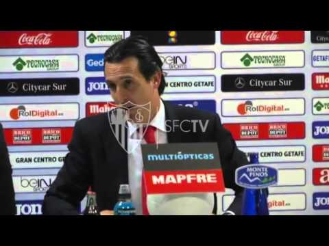 Rueda de prensa de Unai Emery post partido ante el Getafe CF