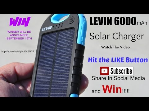 Best power brick Solar Charger for cell phones?  iPhone and Android phone. Levin 6000mAh