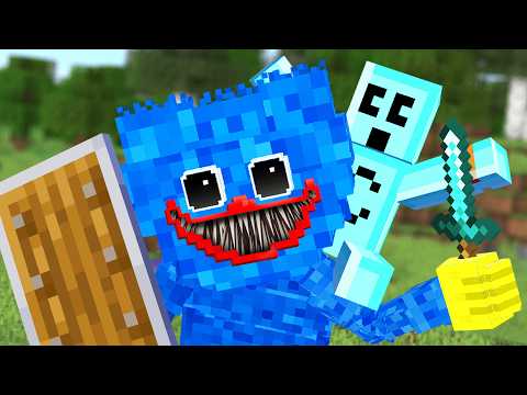 Minecraft but Huggy Wuggy beats the game for me