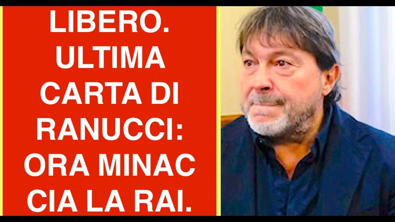 LIBERO. ULTIMA CARTA DI RANUCCI: ORA MINAC CIA LA RAI. MA È VERO?
