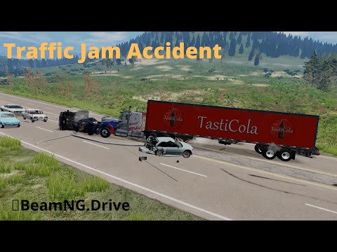 Traffic Jam Accident🚗BeamNG.Drive