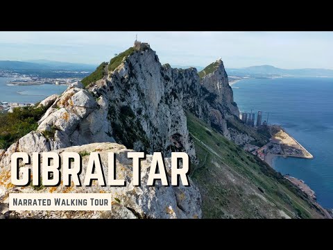 GIBRALTAR | 4K Narrated Walking Tour | Let's Walk 2023