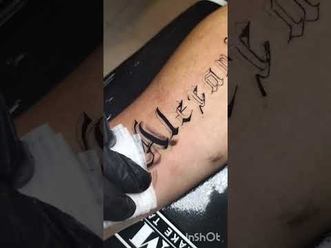 Floating Font Tattoo Tutorial