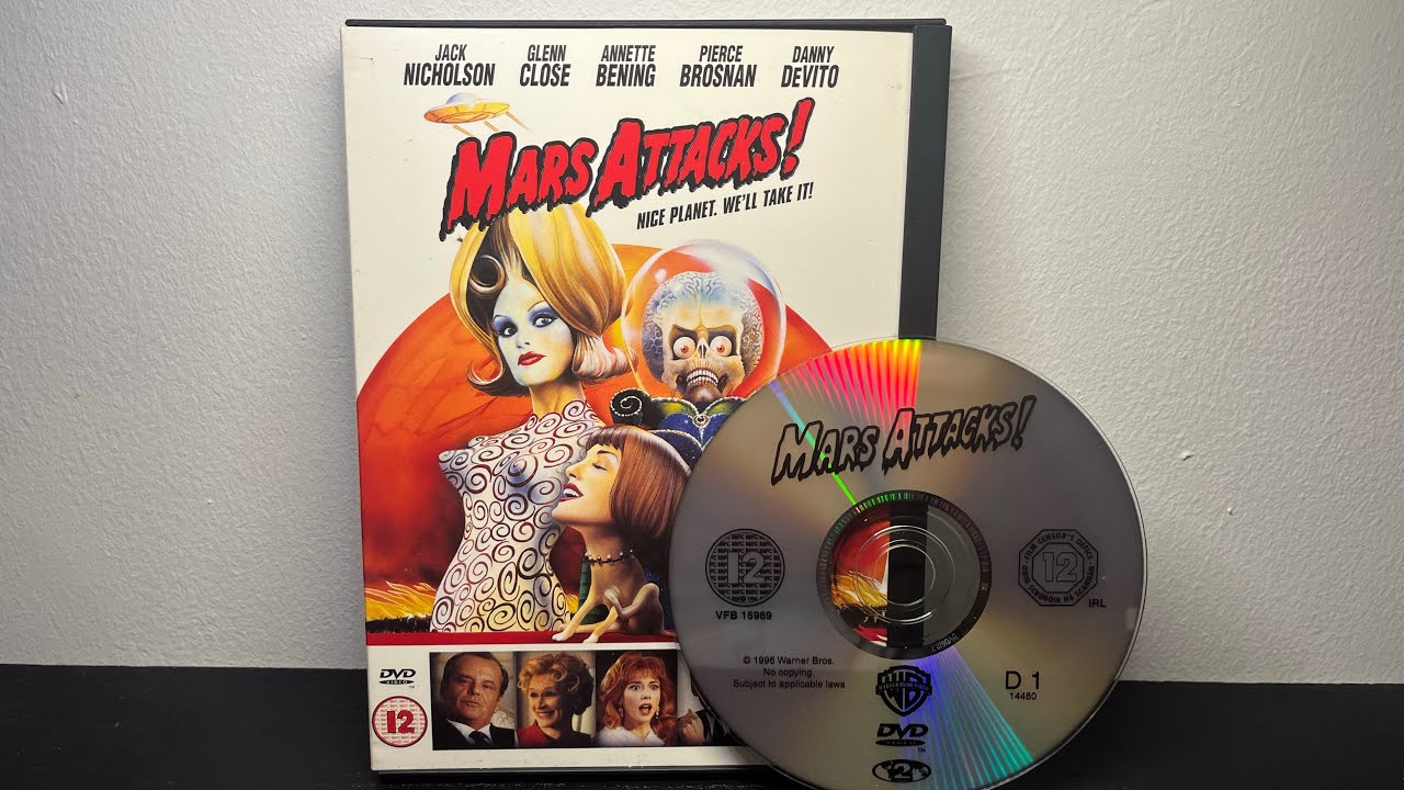 Mars Attack! (UK) DVD Unboxing - Warner Bros. Pictures
