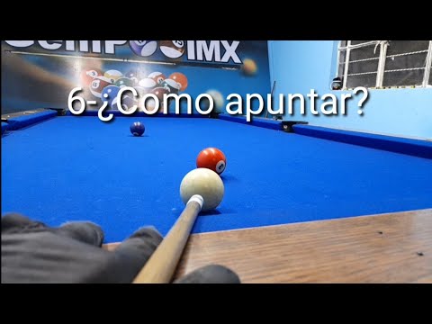 ¿Como apuntar en el Billar? | ¿Como mejorar la puntería de Billar?🎱