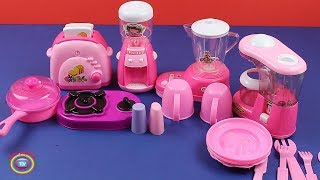 Toy Kitchen Velcro Fruits Vegetables Pretend Cooking Breakfast Bread Coffee Water Juice Toy food Toy