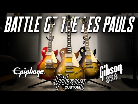 Which is the Best Les Paul Standard? - Epiphone vs Gibson USA vs Gibson Custom Shop