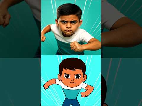Little Singham | Cartoon Character In Real Life #shorts