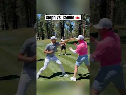 When Steph Curry sparred with Canelo 😂
