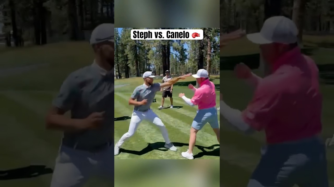 When Steph Curry sparred with Canelo 😂