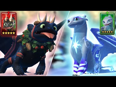 Snoggletog-Fury Expedition — Snoggletog Toothless and Light Fury Showcase | Dragons: Titan Uprising