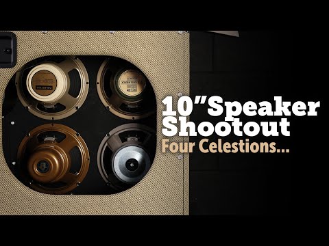 Celestion 10" speakers shootout, G10 creamback, greenback, vintage and alnico gold.