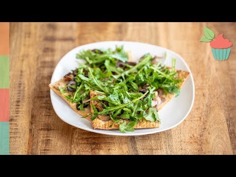 Mushroom Arugula Truffle Flatbread | Pizza Series!