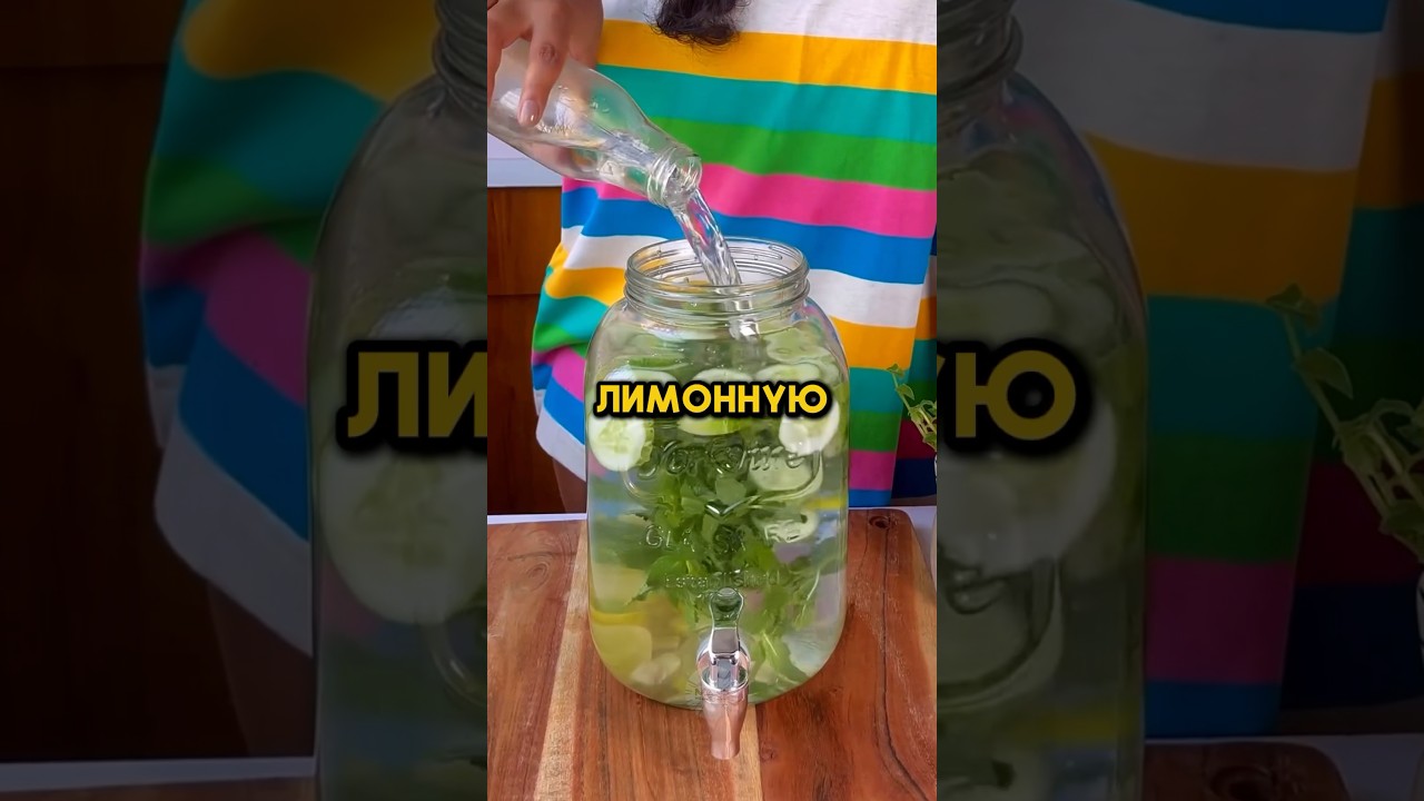 Невероятные свойства воды с лимоном и огурцом!