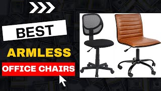 BEST ARMLESS OFFICE CHAIR ON AMAZON 2022 |  TOP 5   REVIEW