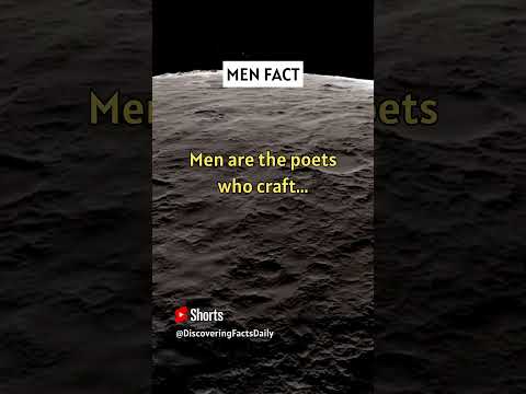 Men are the poets who craft...#psychology #dailyfacts #shorts #factshorts