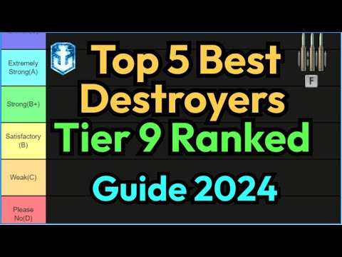 Top 5 Most Powerful Destroyers Picks in Tier 9 Ranked Battles Season | World of Warships