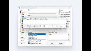 Download the video "AutoIt Project: TaskDialogIndirect (Very advanced msgbox) Preview #1"