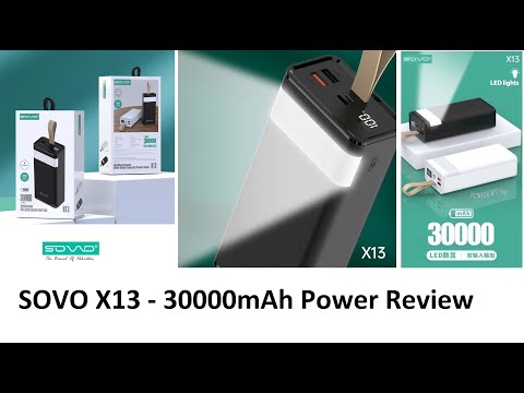 SOVO X13 30000mAh Power Bank Unboxing and Review by Silicon Computers