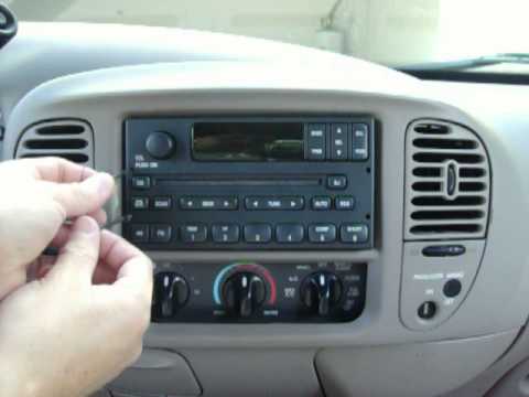 Remove radio 2004 ford excursion