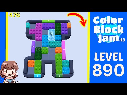 Color Block Jam Level 476 (890) Solution Walkthrough