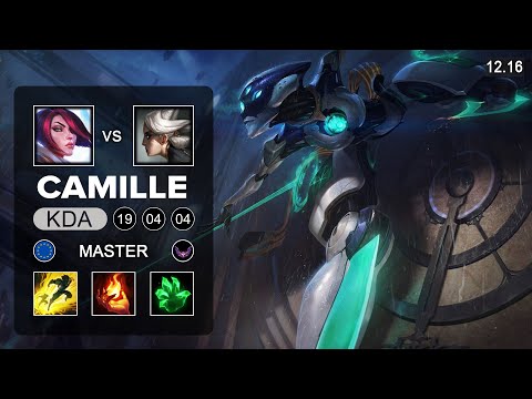 Camille vs Fiora Top - EUW Master - Patch 12.17 Season 12