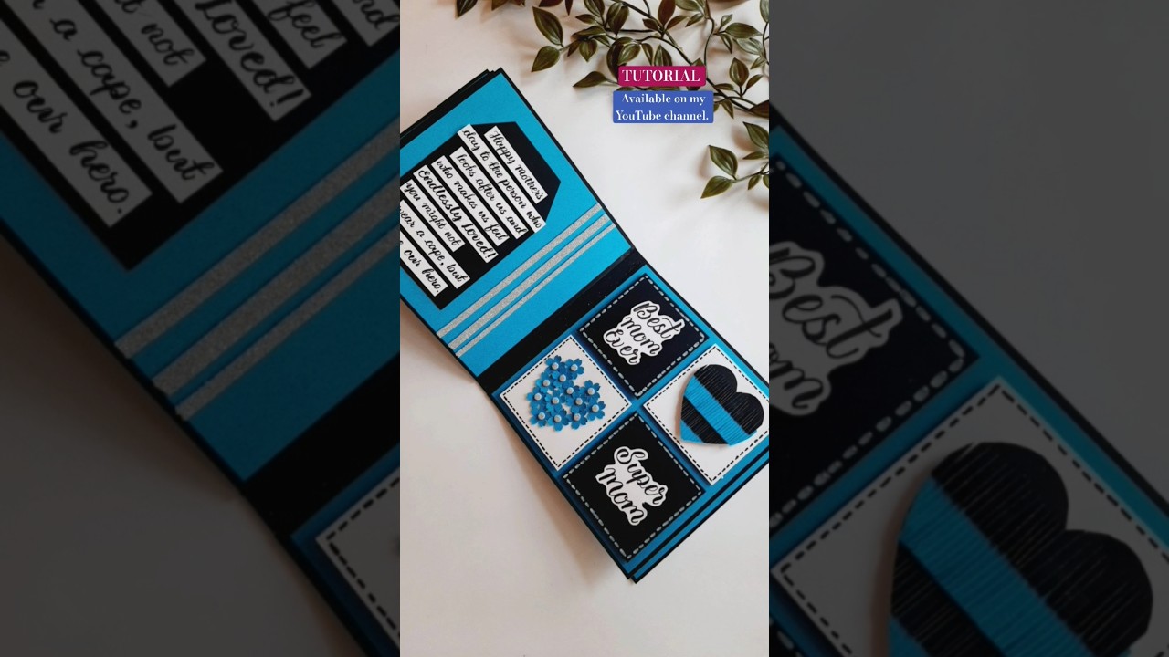 DIY MOTHER'S DAY SPECIAL SCRAPBOOK ❤️ #diy #papercraft #mothersdaycard #mothersdaygift #bestmomever