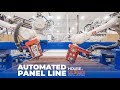 automated modular wall panel production line for modular construction robots build homes at autovol