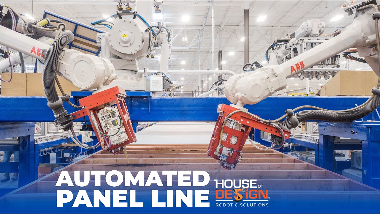 Automated Modular Wall Panel Production Line for Modular Construction- Robots build homes at Autovol