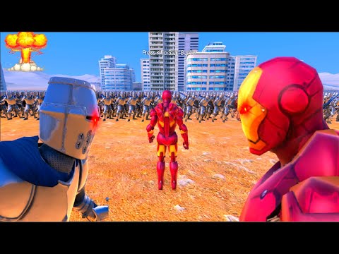 250 iron man vs 10.000 heavy knights | Ultimate Epic Battle Simulator