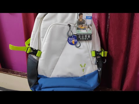 skybags crew 3 laptop backpack white