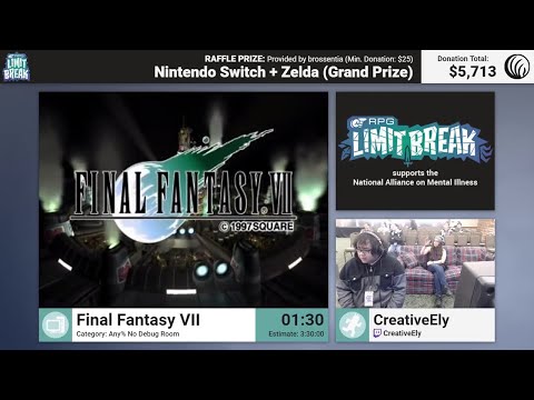 Final Fantasy VII (PC - No Debug Room) by CreativeEly (RPG Limit Break 2017 Part 4)