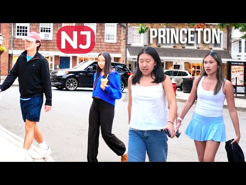 Princeton University Walk | Downtown Princeton NJ 4K City Vibes