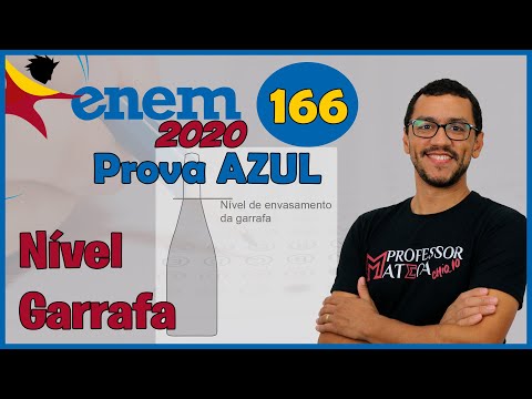 Questão 166 | Prova Azul ENEM 2020 | Gabarito Matemática | Gráfico Garrafa