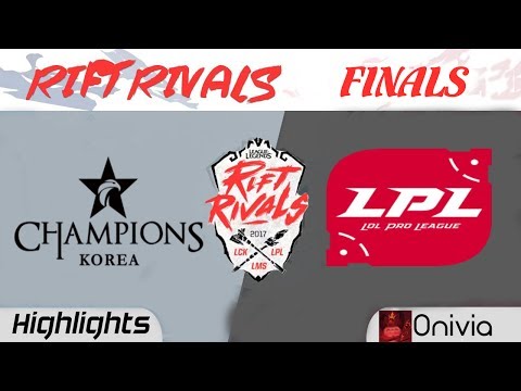 LCK vs LPL Highlights Game 2 Rift Rivals LCK LPL LMS 2017 Finals WE vs SKT by Onivia